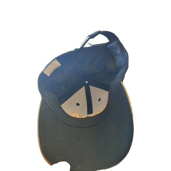 NRA Strap Back Hat Ball Cap Black Yellow Adjustable Adult One Size Fits All - Picture 5 of 5